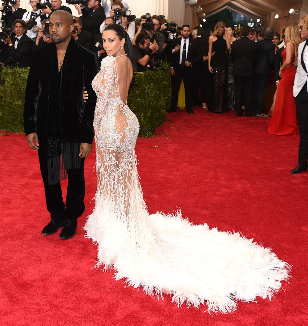 NEW YORK, NY - MAY 04:  Kim Kardashian West (R) and Kanye West attend the "China: Through The Looking Glass" Costume Institute Benefit Gala at the Metropolitan Museum of Art on May 4, 2015 in New York City.  (Photo by Larry Busacca/Getty Images)